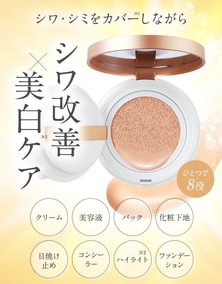 薬用リンクル&カバークッションファンデーション画像