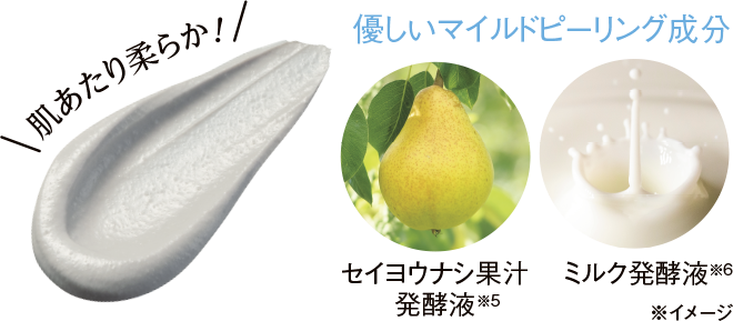 超微細で肌あたりの優しいクレイのイメージ