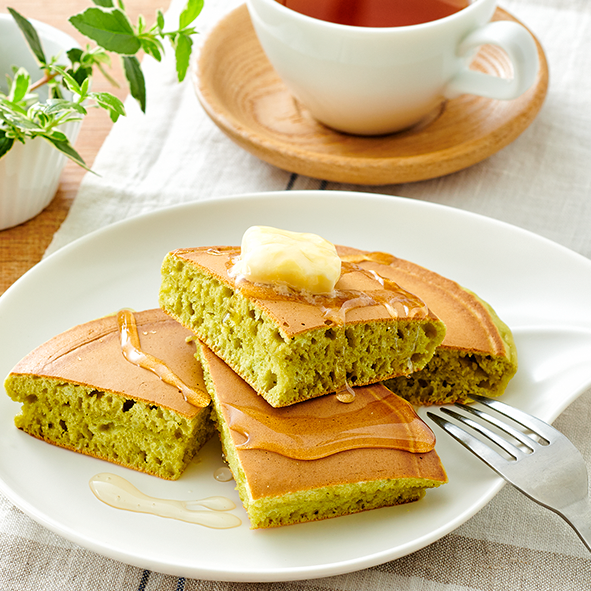 グリーンホットケーキ画像