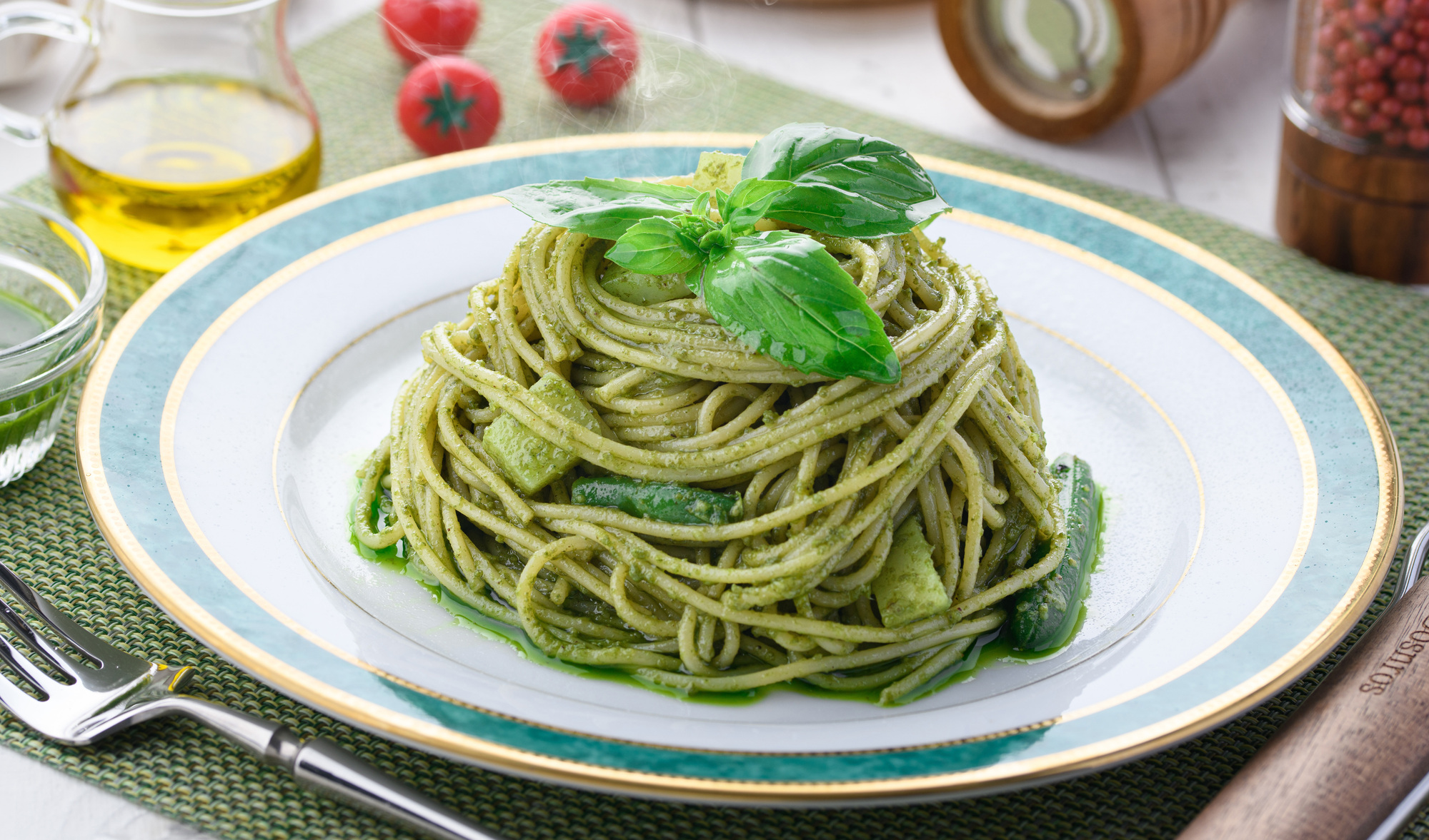 ジェノベーゼパスタ写真