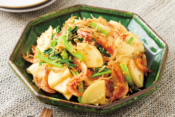 かぶのじゃこえび炒めのイメージ