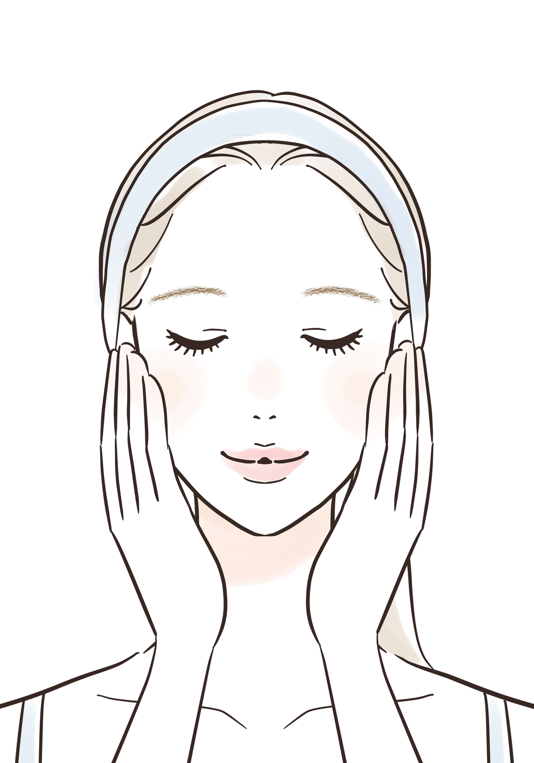 保湿する女性のイメージ