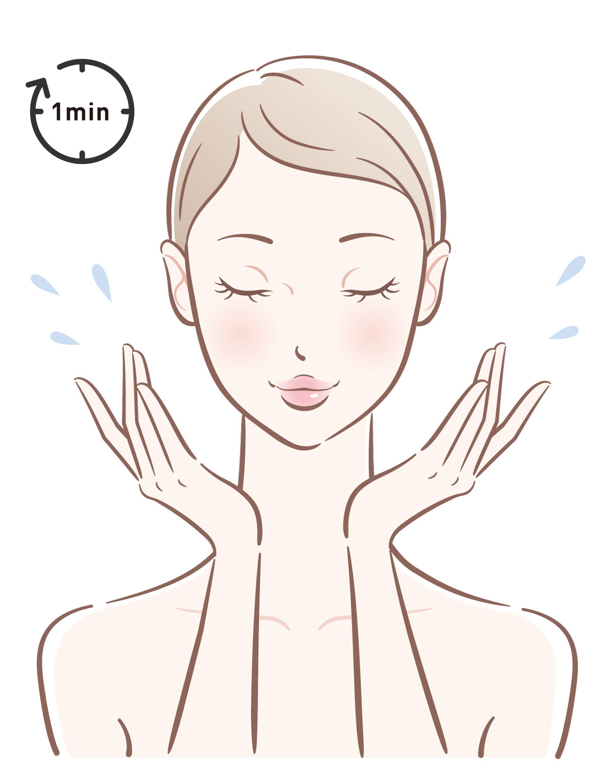 洗顔イラスト
