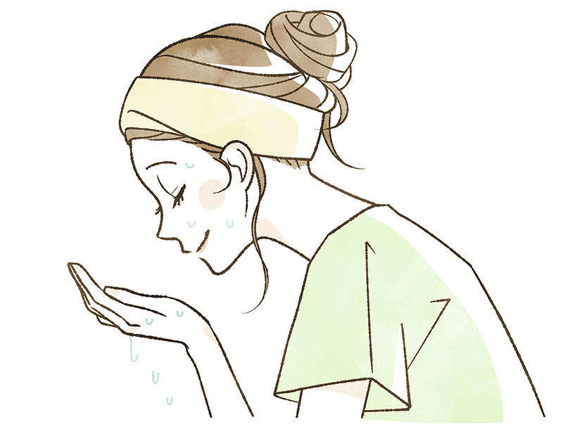 洗顔イラスト