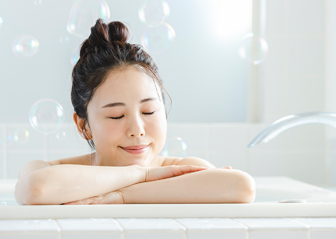 湯船に浸かって美活習慣
