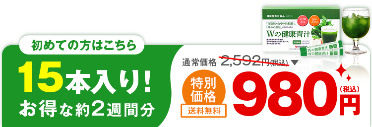 初めての方はこちら、15本入り980円