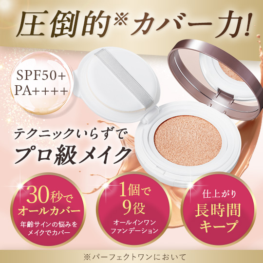 13gSPF35PA＋＋＋パーフェクトワンカバークッションファンデーション　３個セット！