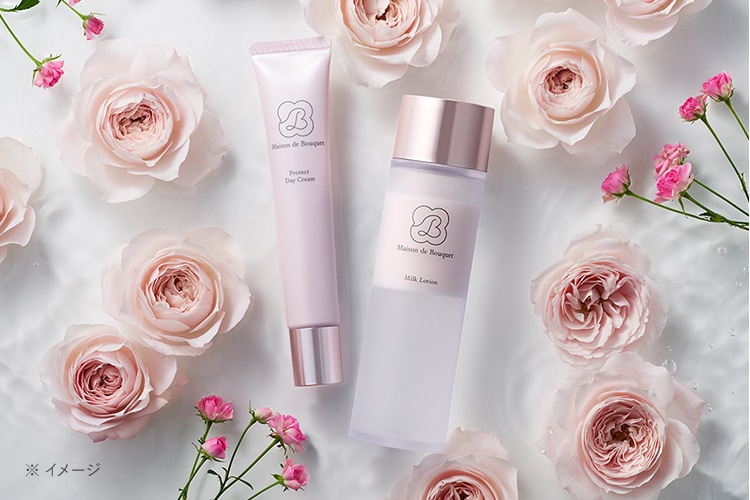 Maison de Bouquet Protect Day Cream と Milk Lotion ※イメージ