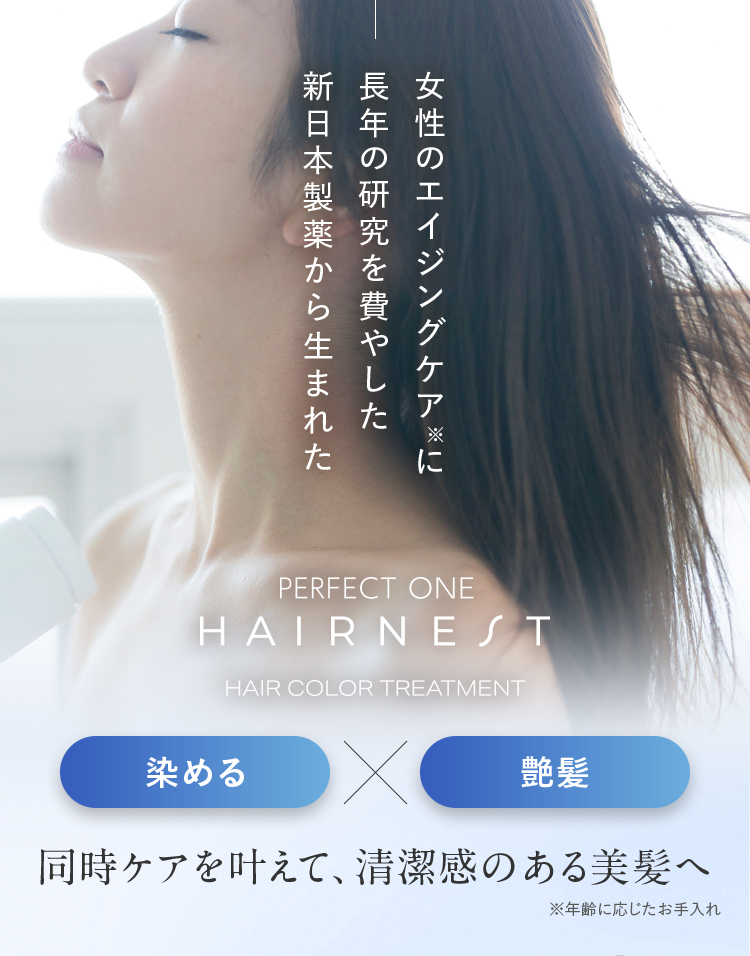 PERFECT ONE HAIRNEST 染める×艶髪 同時ケアを叶えて、清潔感のある美髪へ
