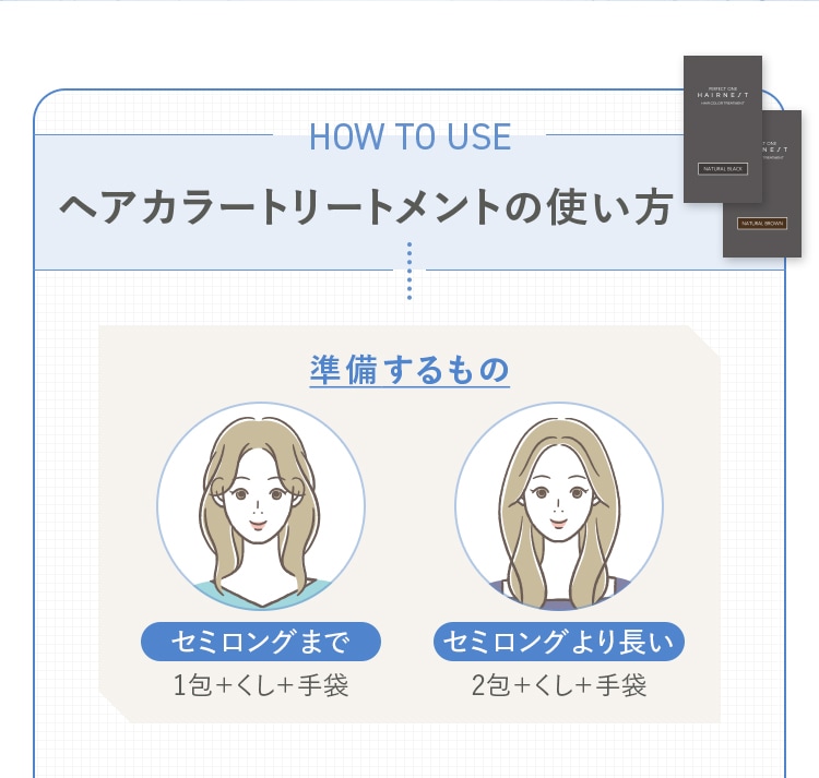 HOW TO USE ヘアカラートリートメントの使い方