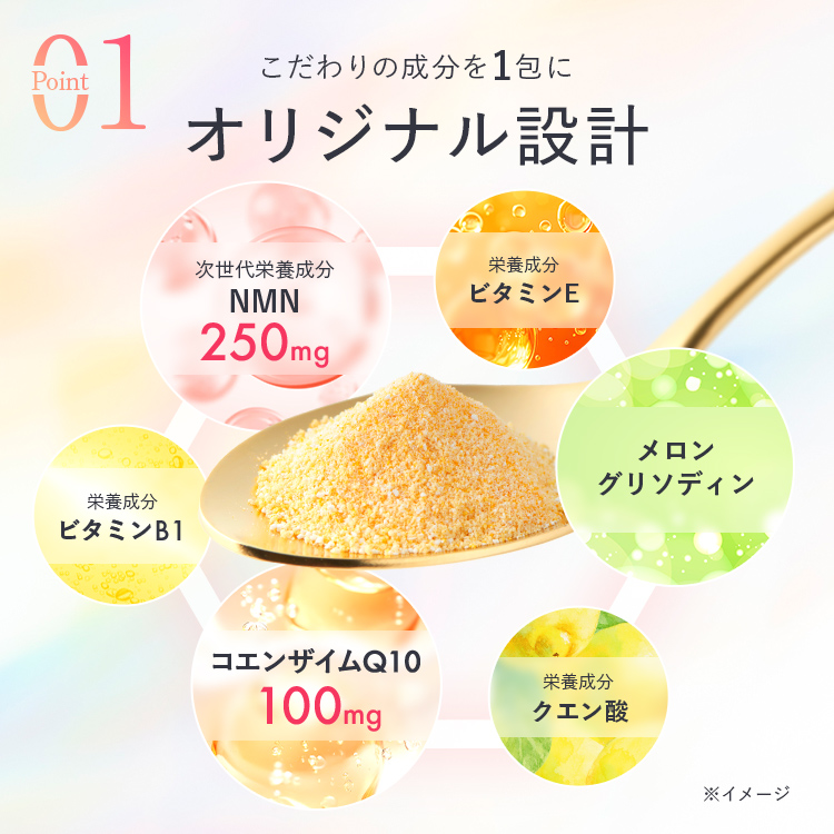 スプーンに入ったNMNの画像