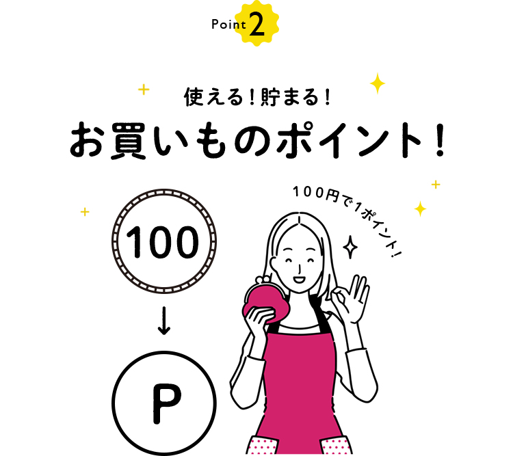 使える！貯まる！お買いものポイント！