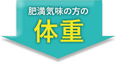 肥満気味の方の体重