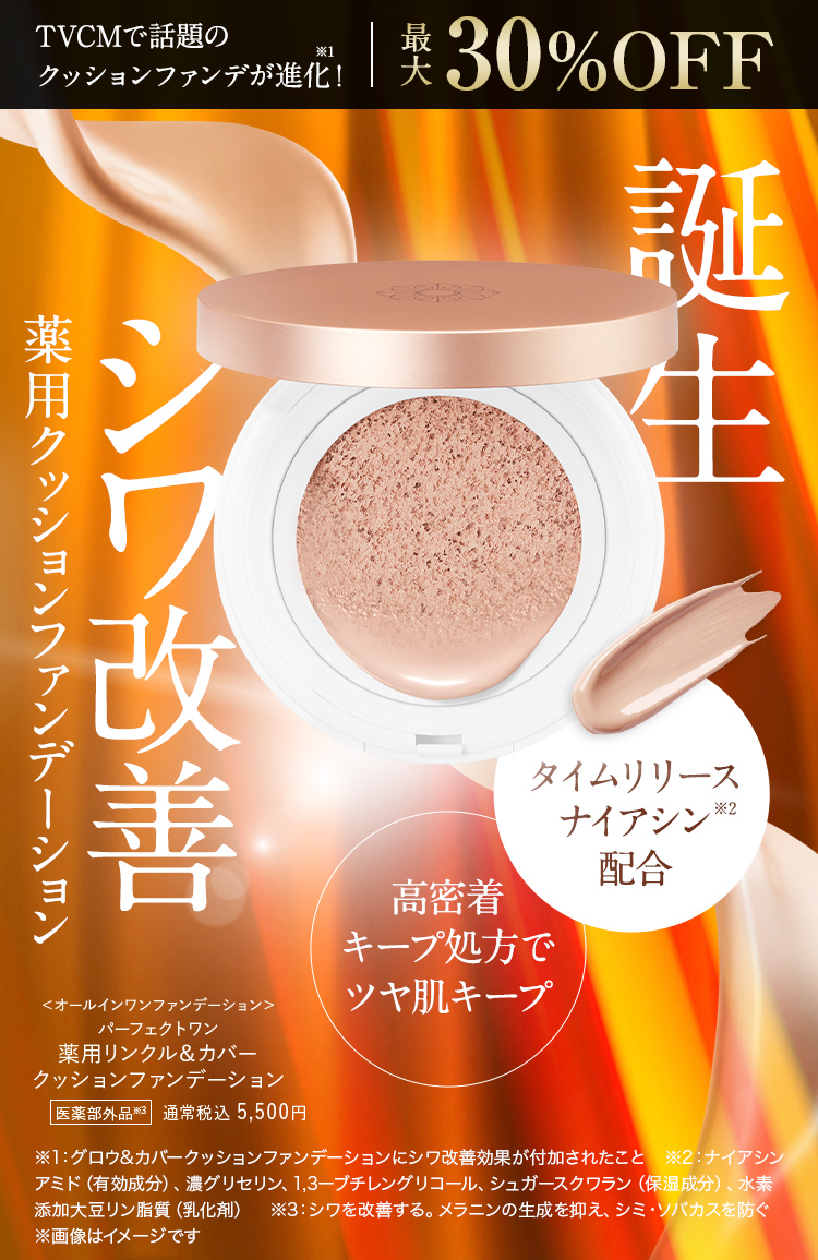新作グッ パーフェクトワン薬用リンクルカバークッションファンデーション - クッションファンデーション - reachahand.org