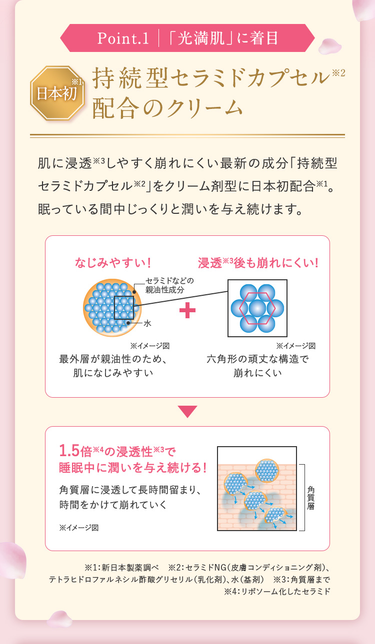 SPナイトクリーム 2023】 輝くツヤ・潤い溢れる光満肌へ | 新日本製薬