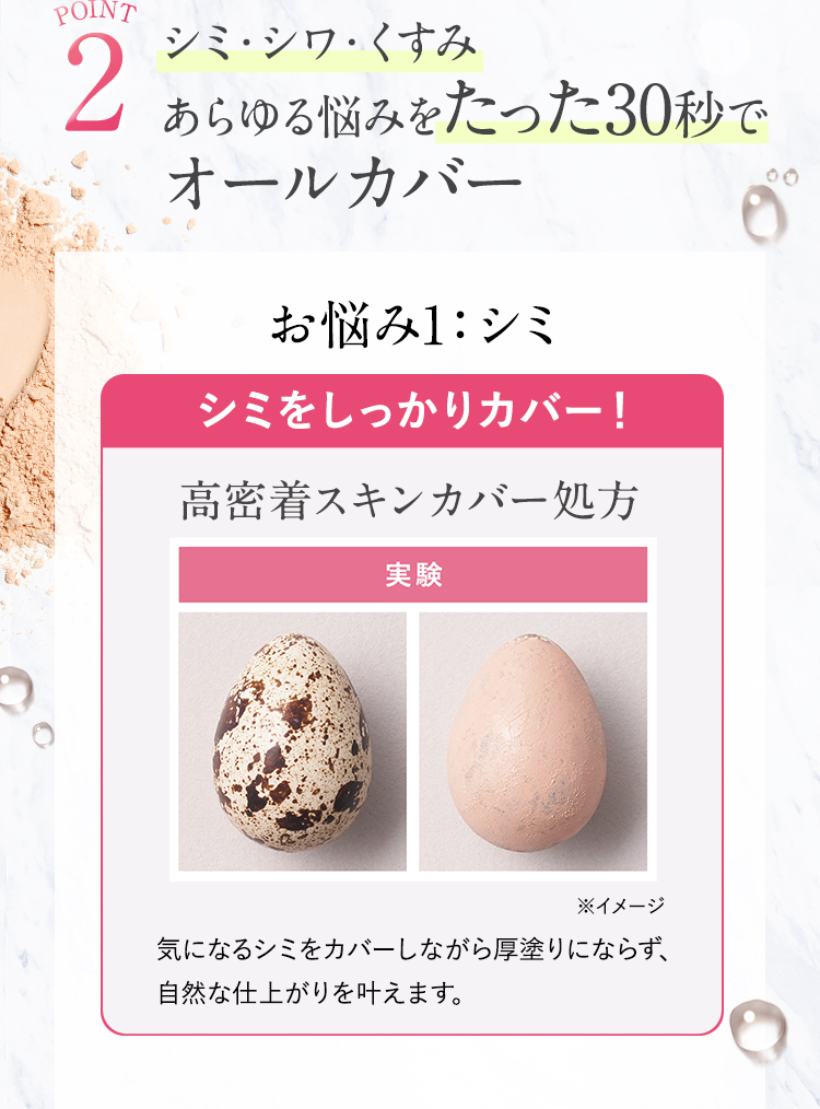 シワ・シミ・くすみ、あらゆる悩みをたった30秒でオールカバー