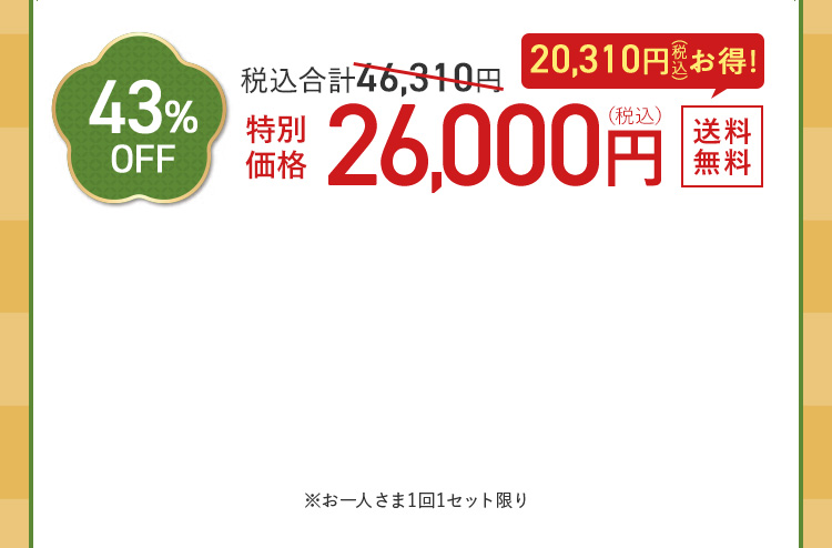 49%OFF 46,000円