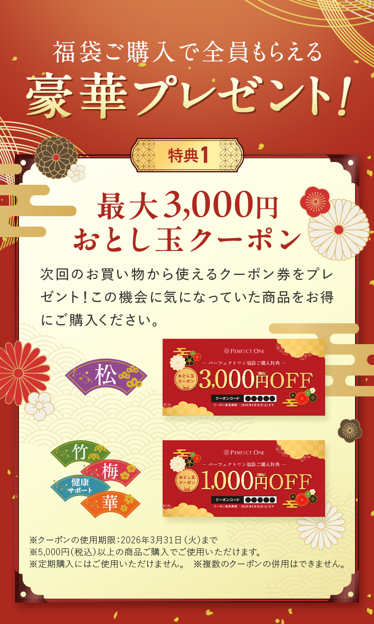 福袋ご購入で全員もらえる豪華プレゼント！