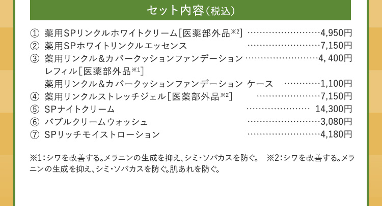 竹の福袋　セット内容