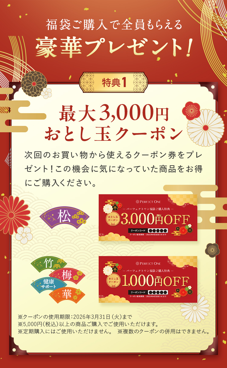福袋ご購入で全員もらえる豪華プレゼント！