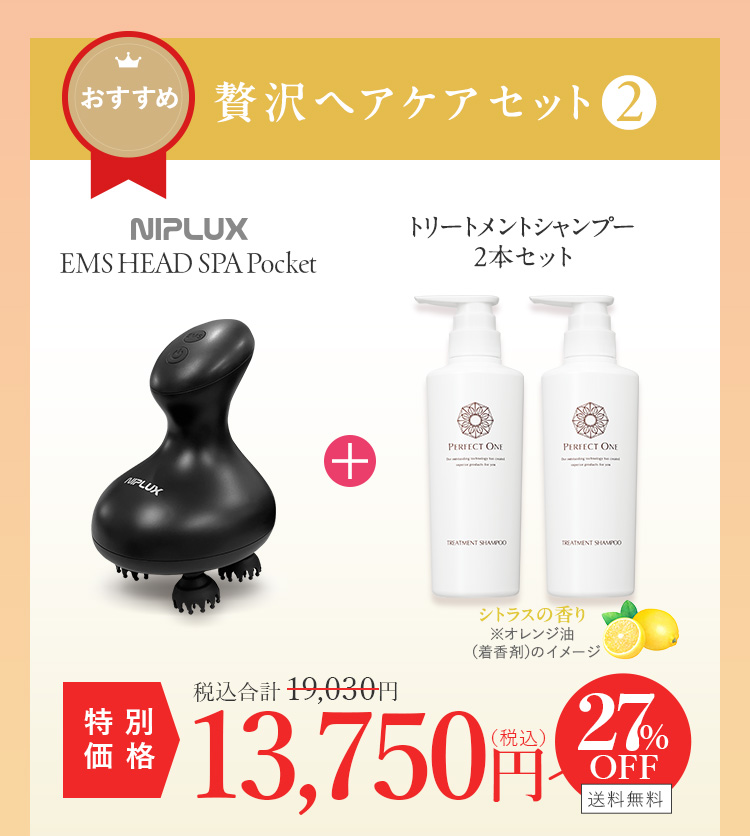 ヘッドスパマシン+TS2本セット 13750円