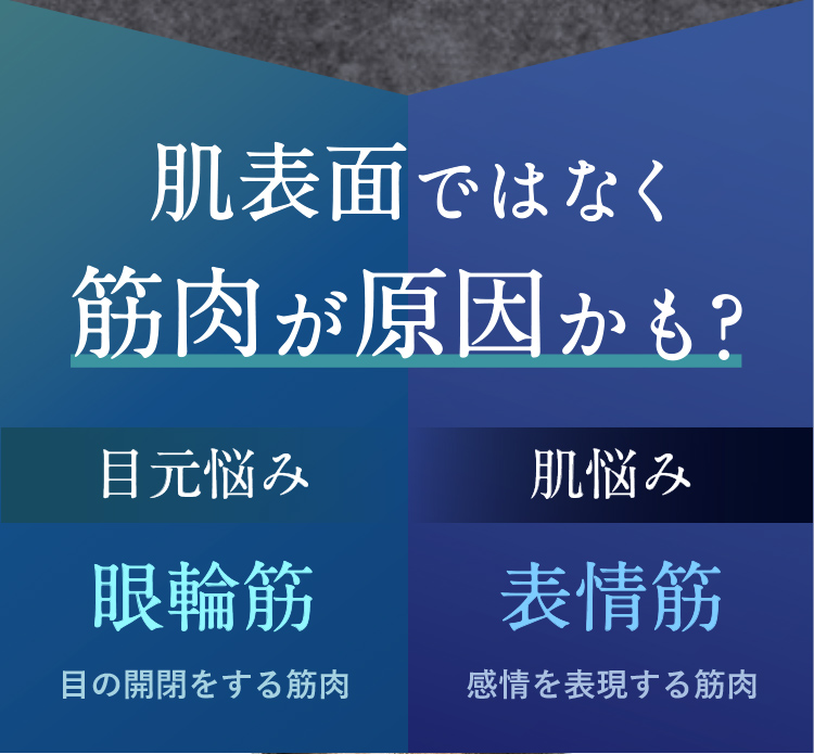 肌表面ではなく筋肉が原因かも
