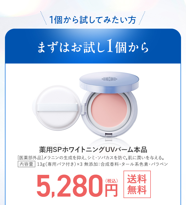 1個から試してみたい方 まずはお試し1個から