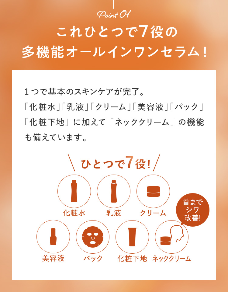 これ1つで7役の多機能オールインワンセラム