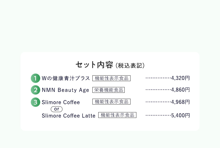健康サポート夏袋セット内容