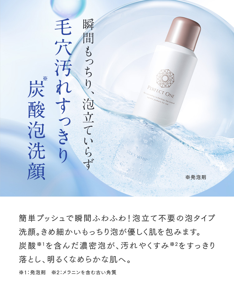 毛穴汚れすっきり炭酸泡洗顔