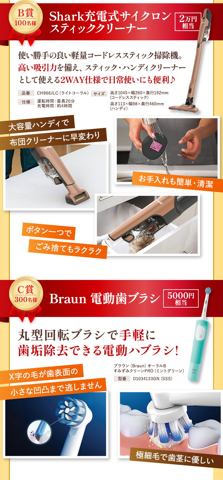 B賞・C賞