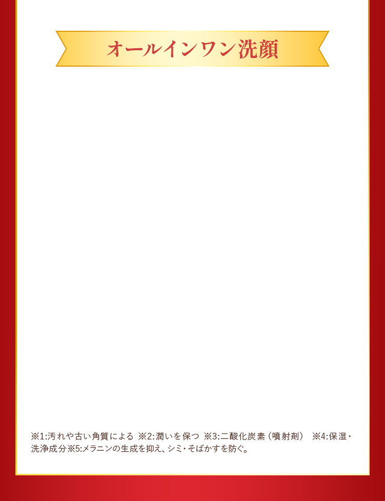 オールインワン洗顔