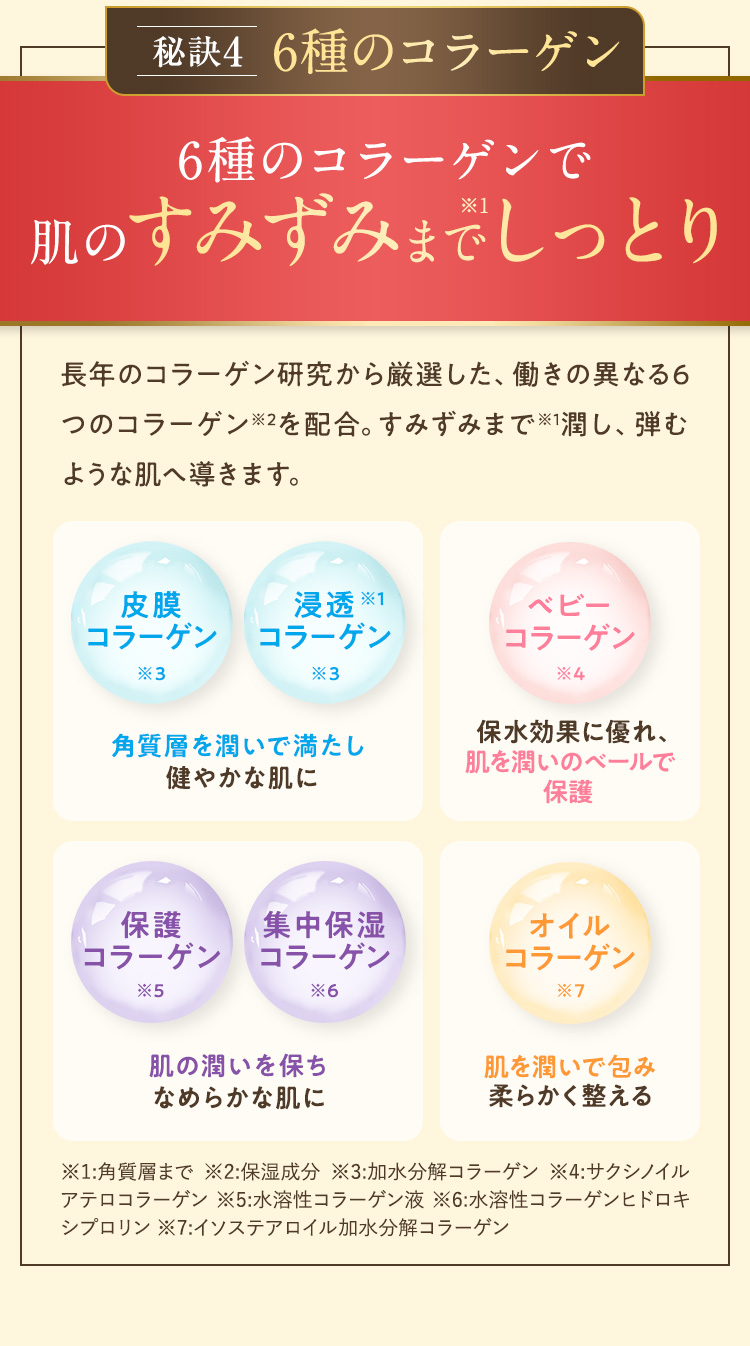 6種のコラーゲン