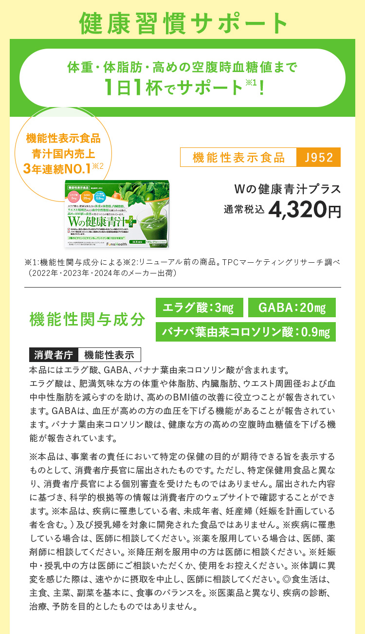 ｗの健康青汁プラス