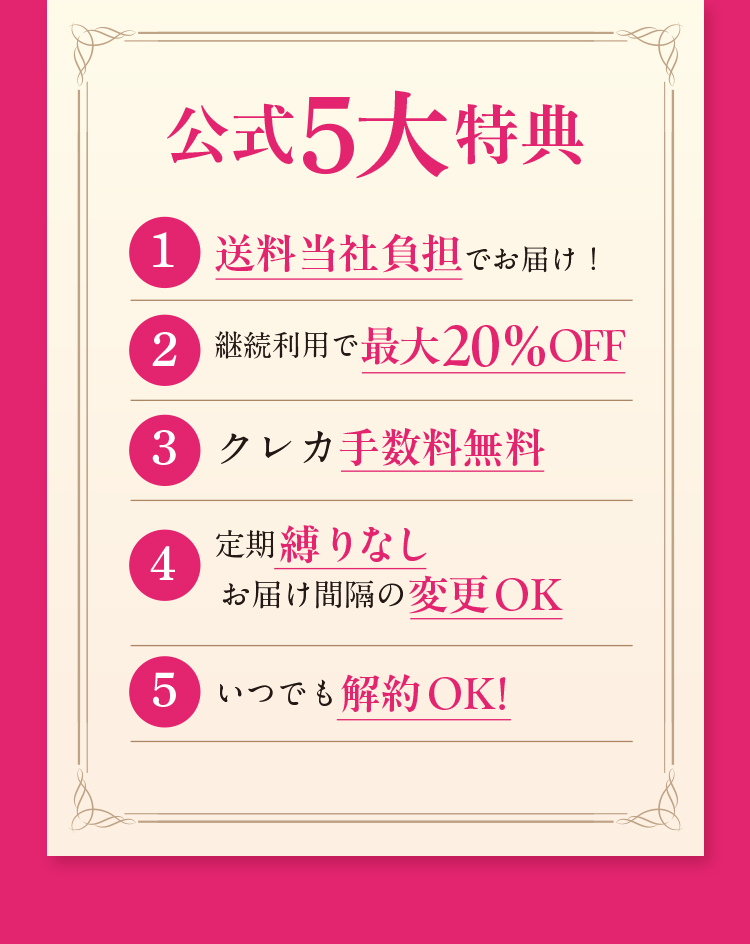 定期購入が選ばれる理由