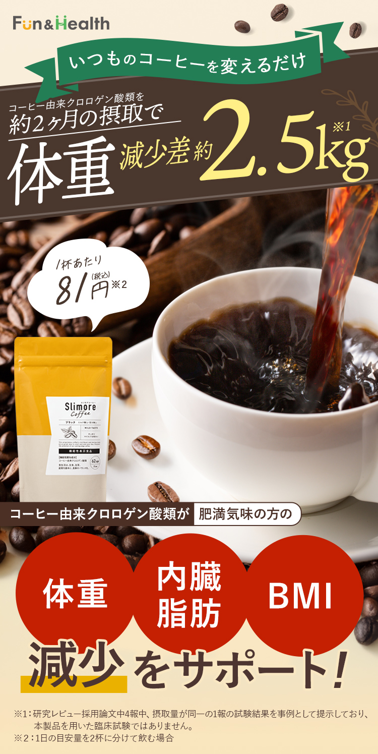 いつものコーヒーを変えるだけで！癒し時間でなりたい自分へ Slimore Coffee