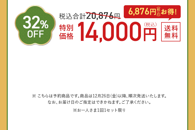 32%OFF 14,000円