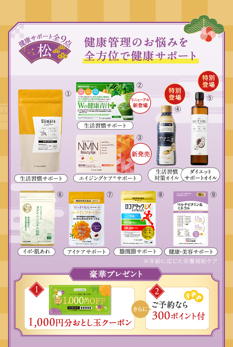 健康管理のお悩みを全方位で健康サポート