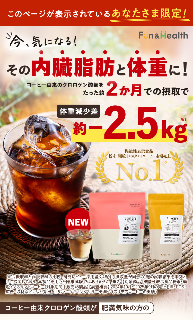 今、気になる！その内臓脂肪と体重に