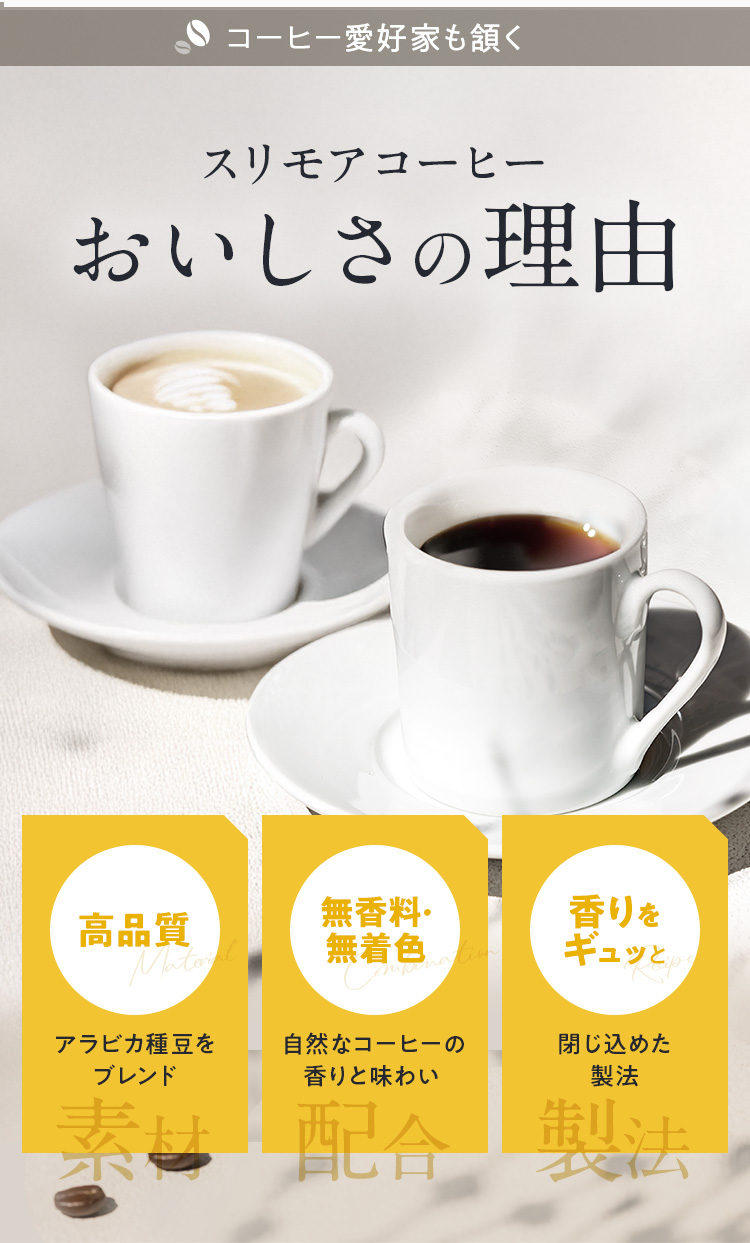 コーヒー愛好家も頷くスリモアコーヒーのおいしさの理由