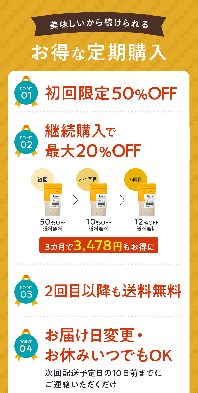 美味しいから続けられるお得な定期購入