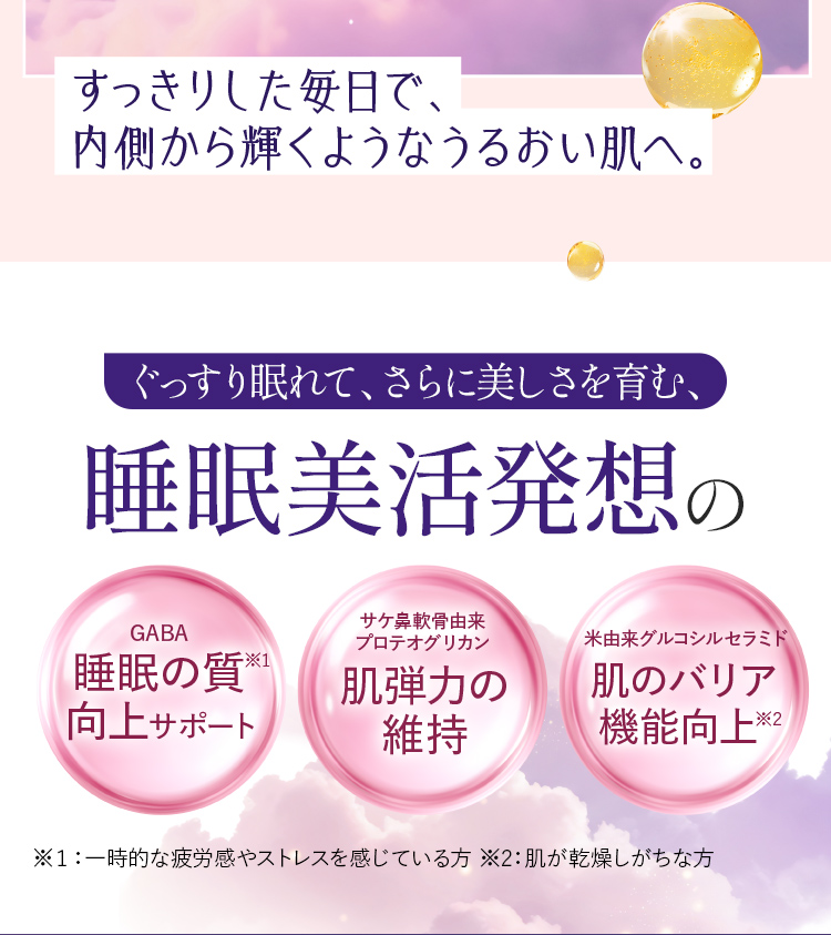 すっきりした毎日で、内側から輝くようなうるおい肌へ