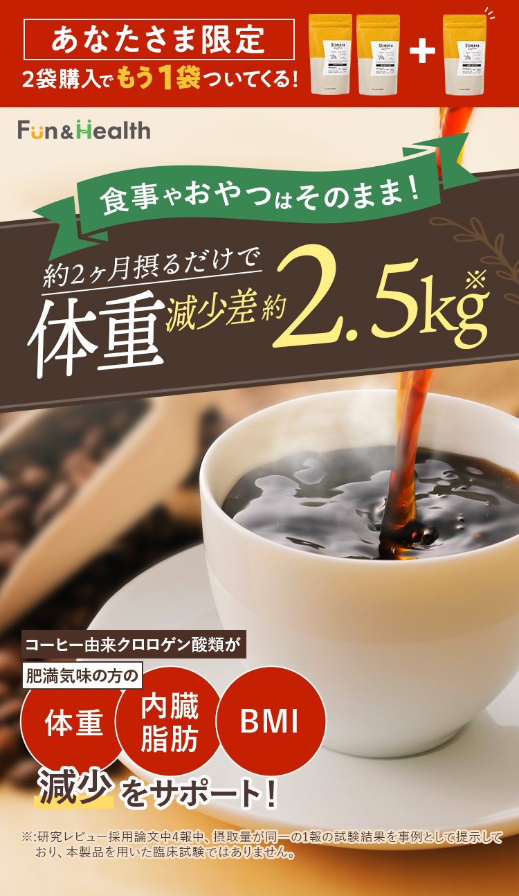 あなたさま限定】美味しく飲んで理想の私に ～Slimore Coffee