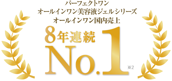 オールインワンスキンケア国内売上5年連続No.1