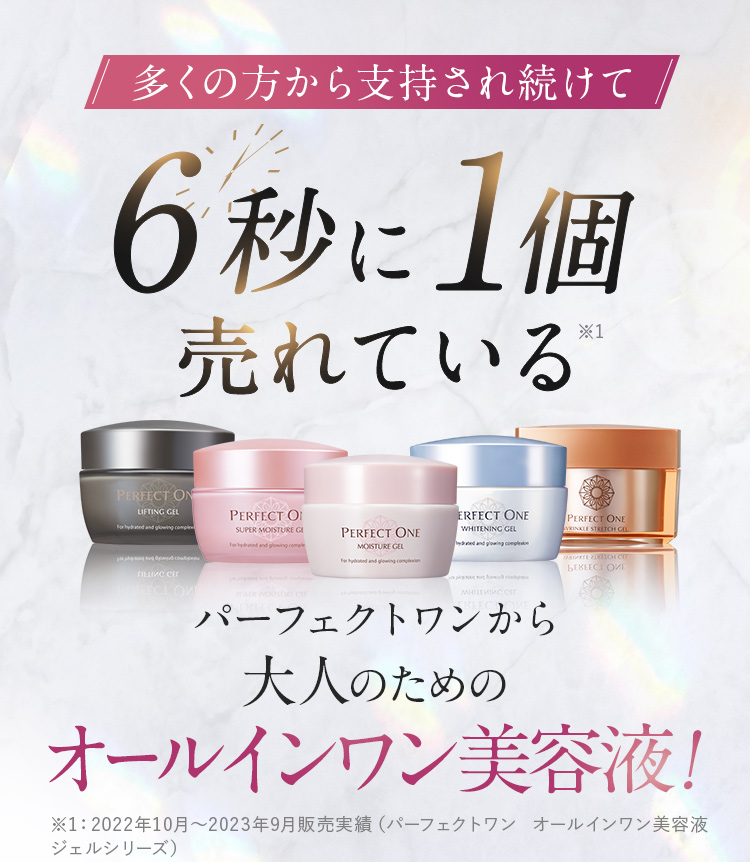 1秒体感、新時代のオールインワン美容液。パーフェクトワン薬用リンクルストレッチセラム