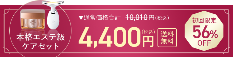 本格エステ級ケアセット price:4400円（税込）