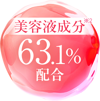 美容液成分63.1%配合