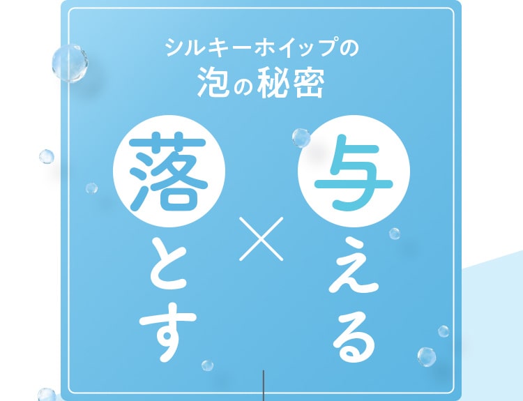 シルキーホイップの 泡の秘密
