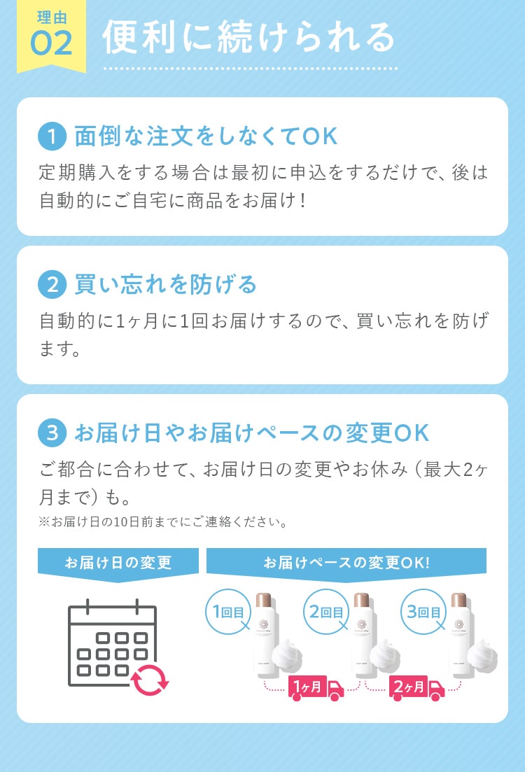 理由02便利に続けられる