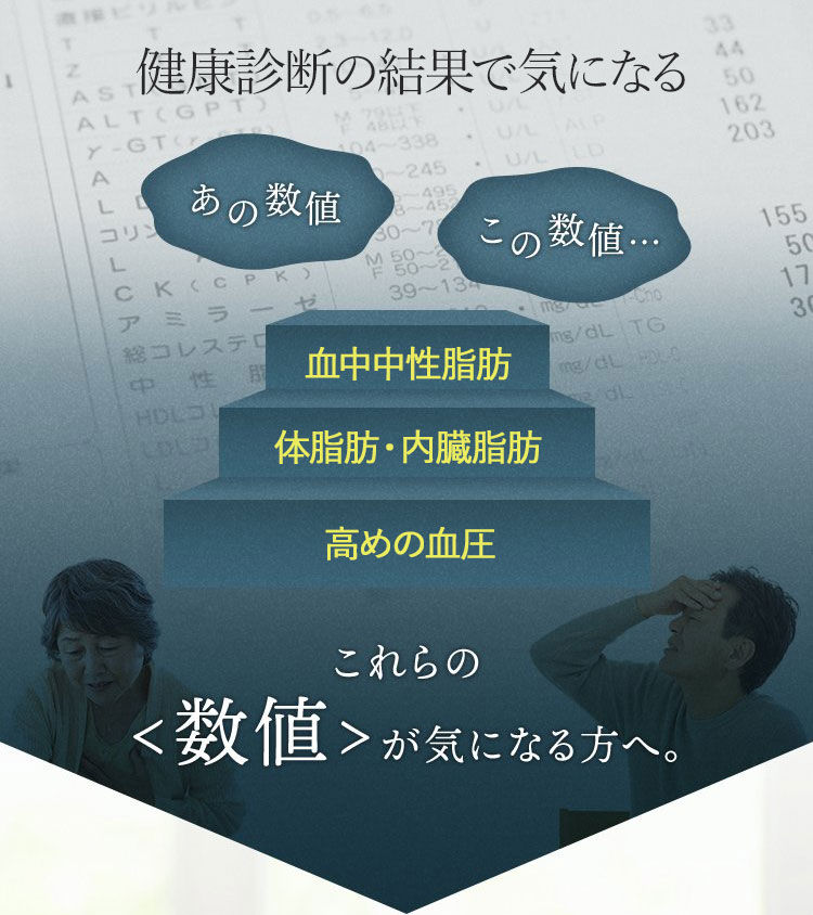 あの数値 この数値… これらの＜数値＞が気になる方へ。